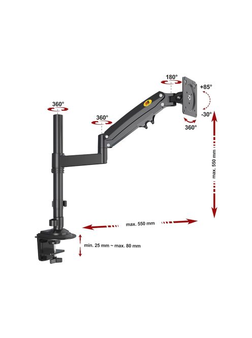 Ergosolid H100 monitorállvány