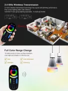 MiLight 4 zónás RGB+CCT távirányító Gombos (FUT092B)