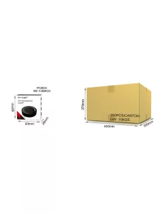 MiLight fali érintő dimmer elemes black (FUT087B)