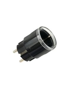  Shelly Plug S (Gen3) Wi-Fi + Bluetooth, Matter kompatibilis, fogyasztásmérős okoskonnektor - fekete (ALL-KON-PLUSSB-R3)