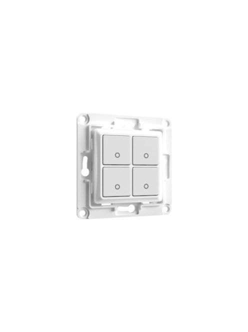Shelly Wall Switch fali villanykapcsoló, 4 gombos fehér (ALL-KAP-WS4-W)