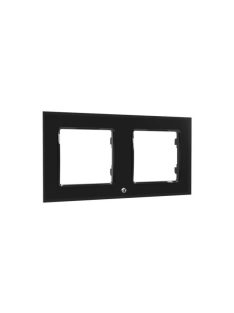 Shelly Wall Switch sorolókeret, 2-es fekete üveg előlapos