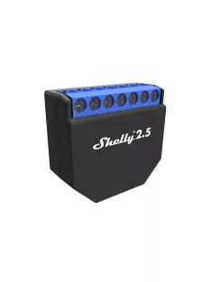   Shelly 2.5 kétáramkörös Wi-Fi-s okosvezérlés, redőnyvezérlés (ALL-REL-SHE25)