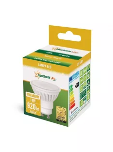   LED GU10 230V 10W SMD NW 100° Prémium, kerámia, fehér (WOJ14309)