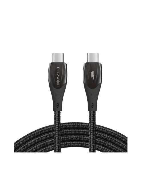 BlitzWolf BW-FC1, 96W, 5A, 1m (fekete) USB kábel