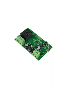   SmartWise 5V-32V egy áramkörös, WiFi-s NO/NC okosrelé, kontakt kapcsolással, impulzus üzemmóddal (SMW-REL-532V-1)
