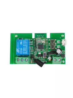   SmartWise 5V-32V egy áramkörös, Zigbee + RF NO/NC okosrelé, kontakt kapcsolással, impulzus üzemmóddal (SMW-REL-532V-1RF-ZB)