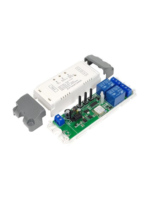 SmartWise 7V-32V két áramkörös, WiFi + RF NO/NC okosrelé, védőtokban (SMW-REL-732V-2RFBOX)