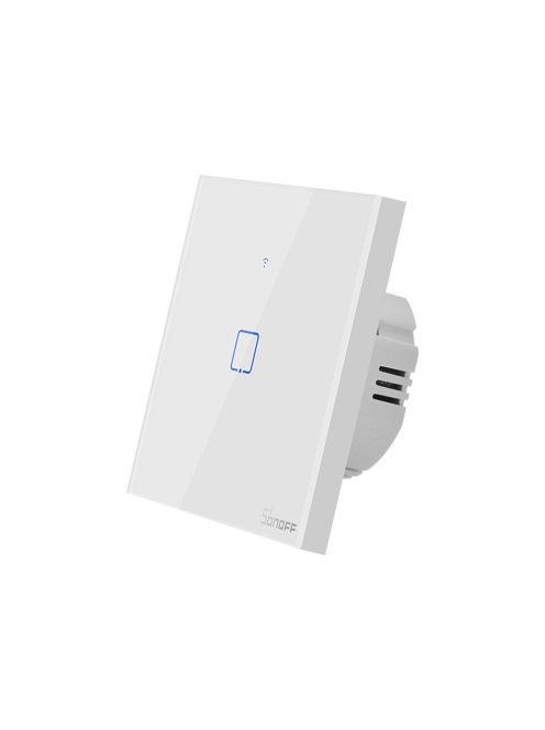 Sonoff TX T0 EU 1C WiFi-s, távvezérelhető, érintős villanykapcsoló (fehér)