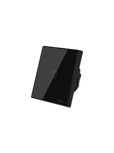   Sonoff TX T3 EU 1C WiFi + RF vezérlésű, távvezérelhető, érintős villanykapcsoló (fekete) (SON-KAP-TXT31)