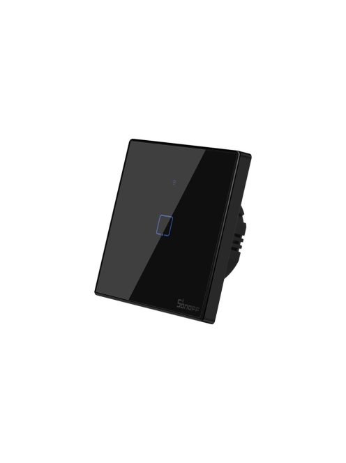 Sonoff TX T3 EU 1C WiFi + RF vezérlésű, távvezérelhető, érintős villanykapcsoló (fekete) (SON-KAP-TXT31)