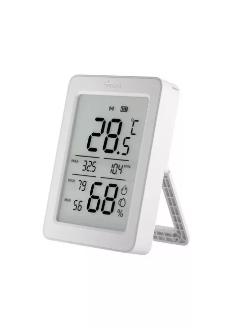 SONOFF AirGuard TH hőmérséklet és pára érzékelő, Zigbee - fehér (SON-KIE-SNZB02DR2-ZB)