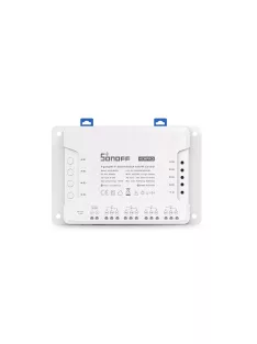   Sonoff 4CH PRO (R3) internetről távvezérelhető, WiFi-s és RF-es időzíthető kapcsoló relé négy áramkörhöz (SON-REL-4CHP-R3)