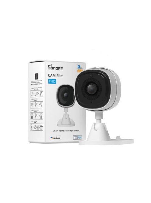 Sonoff Cam Slim WiFi-s okos biztonsági kamera (FullHD felbontás, IR, eWeLink app kompatibilis)(SON-KAM-CAMSLIM)