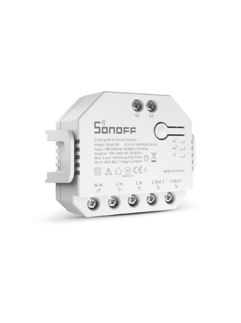 Sonoff Dual Lite (R3) két áramkörös WiFi-s okosrelé