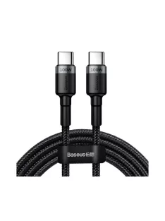   Baseus Cafule USB-C-USB-C kábel, QC 3.0, PD 2.0, 100 W, 5A, 2 m (szürke-fekete)