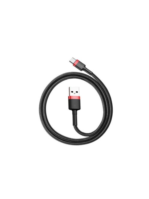 Baseus Cafule USB-USB-C 3A kábel 0,5 m (piros-fekete)