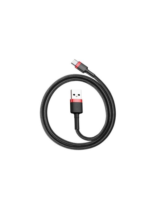 Baseus Cafule USB-USB-C 3A kábel 0,5 m (piros-fekete)