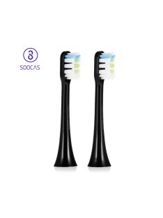   Soocas X5 / X3 / X3U / V1 elektromos fogkefe pót fejek (2 x FEKETE)