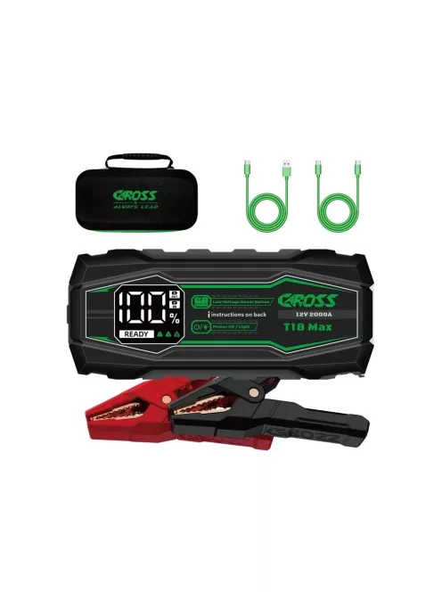 CAROSS USA T18 MAX Jump Starter hordozható indítássegítő (autó indító) + powerbank