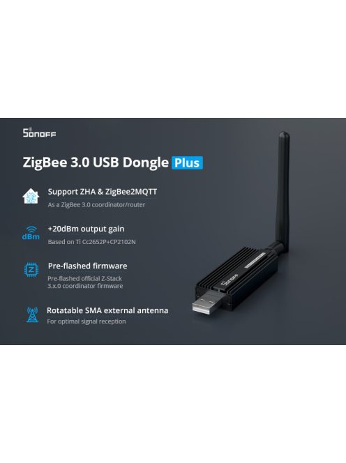 SONOFF ZigBee 3.0 USB Dongle Plus USB stick (SON-KIE-DPLUS-ZB)