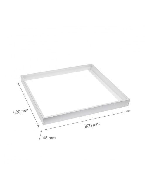 Frame to mounted fixture surface luminaire  ALGINE LINE 600x600mm with the screws