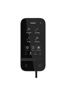   Ajax Keypad TouchScreen Fibra 5" érintőképernyős kezelő; vezetékes; kártyaolvasóval fekete