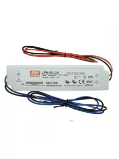 MW LPV-60-24 IP67 162,5x42,5x32 mm 24V DC