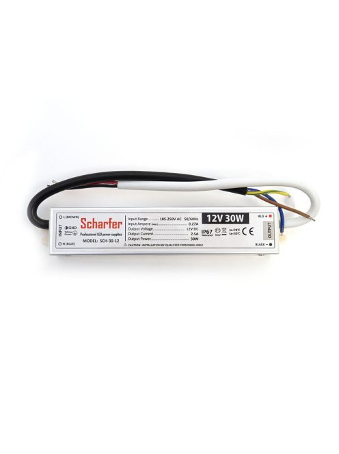 Scharfer 30W 12V 2,5A IP67 LED tápegység