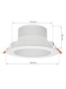 CEILINE III DOWNLIGHT 230V 20W IP44 190x90mm NW