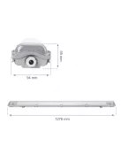 LIMEA LED SLIM Fénycső armatúra 2x60 IP65