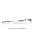 LIMEA LED_SLIM  Fénycső armatúra 1x120 IP65