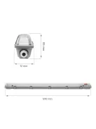 LIMEA LED Fénycső armatúra 1x120 IP65