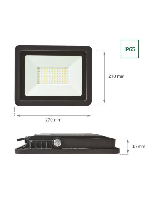 NOCTIS LUX 2 SMD 230V 100W IP65 CW fekete