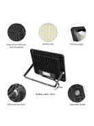 NOCTIS LUX 2 SMD 230V 100W IP65 CW fekete