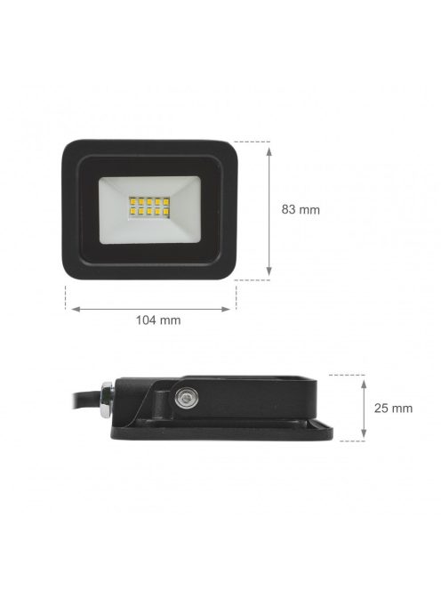 NOCTIS LUX 2 SMD 230V 10W IP65 NW fekete (SLI029037NW)