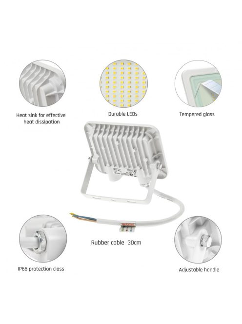 NOCTIS LUX 2 SMD 230V 20W IP65 CW fehér (SLI029042CW)