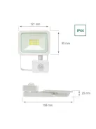 NOCTIS LUX 2 SMD 230V 20W IP44 NW fehér Mozgásérzékelős (SLI029042NW_CZUJNIK)
