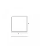 ALGINE LED 230V 45W 600x600mm UGR<19 1001lm/W