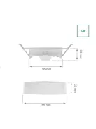 ALGINE 2in1 LED PANEL kerek 6W 580lm NW