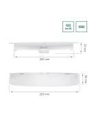 ALGINE 2in1 LED PANEL kerek 18W 1900lm WW