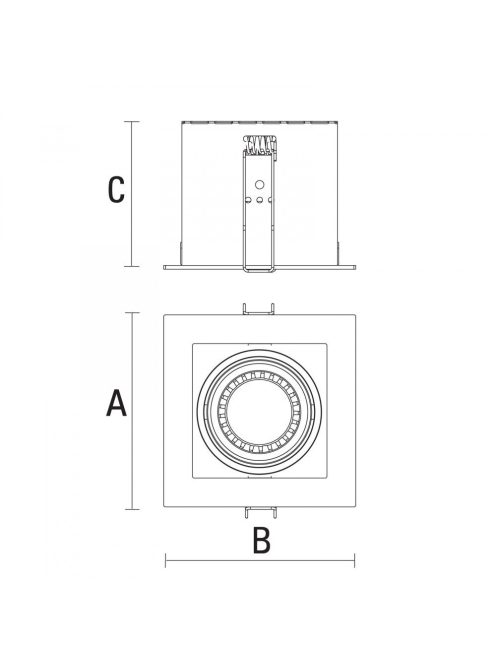 MODERN DAY GU10 IP20 93X93mm / max 10W