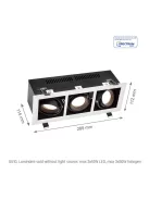 MODERN DAY GU10 IP20 93X275mm / max 3x10W
