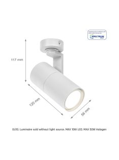 MADARA MINI II GU10 surface mounted white