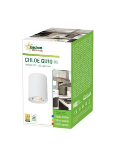 CHLOE GU10 IP20 kerek fehér állítható