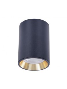   CHLOE MINI IP20 kerek, ház fekete, gyűrű arany, perem fekete