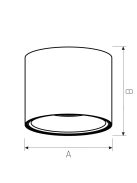 CHLOE AR111 GU10 IP65 round white