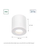 Chloe GU10 IP65 kerek fehér