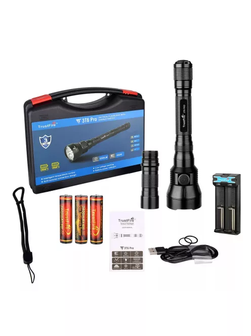 Trustfire 3T6 Pro LED lámpa akku szettel
