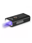 Trustfire MINIX fekete LED lámpa fehér és UV fénnyel